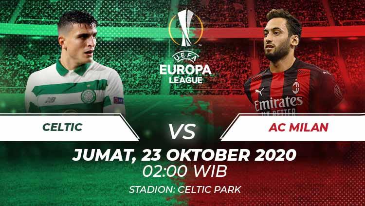 Terselip tiga fakta menarik jelang duel Liga Europa antara tim Celtic vs AC Milan, Jumat (23/10/20) dini hari WIB. - INDOSPORT