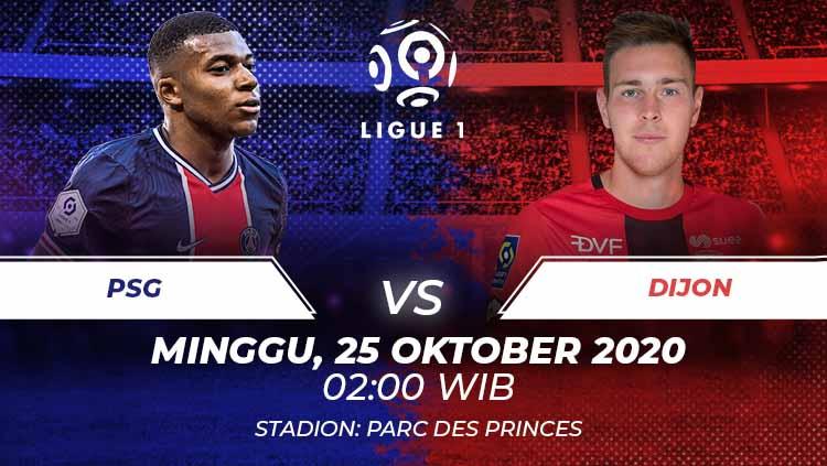 Berikut prediksi pertandingan Ligue 1 Prancis 2020-2021 antara Paris Saint Germain (PSG) lawan Dijon.