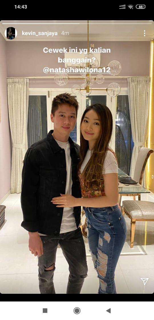 Kevin Sanjaya mesra dengan Natasha Wilona Copyright: Instagram Kevin Sanjaya