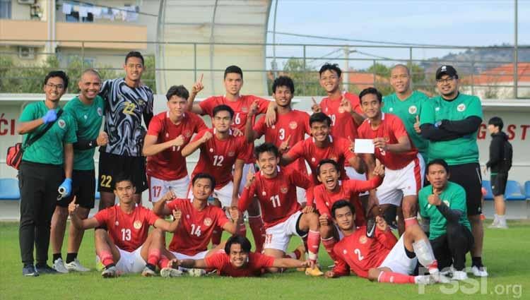 Tim Merah pada Laga internal game Timnas Indonesia U-19 di Kroasia, Jumat (23/10/20) lalu. - INDOSPORT