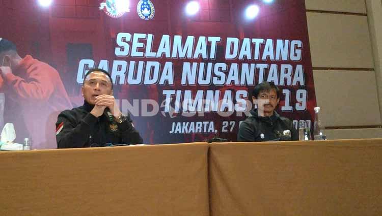 Ketua PSSI, Mochamad Iriawan dan Indra Sjafri.