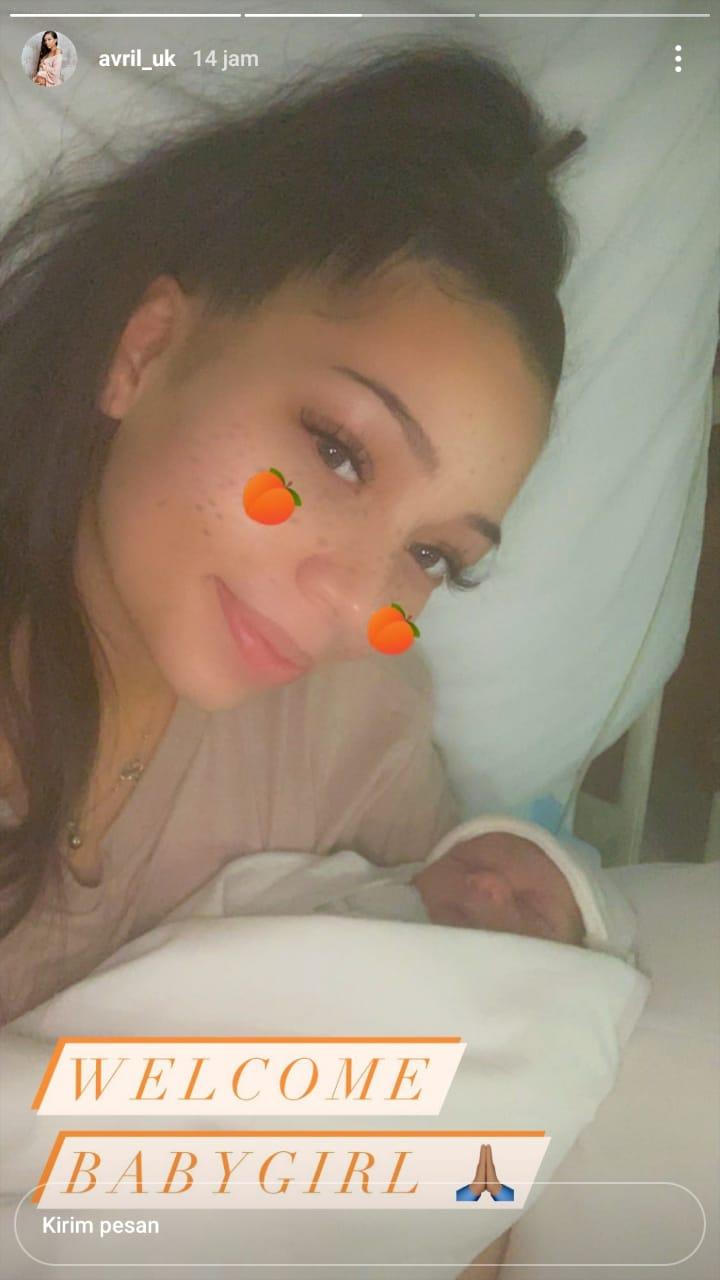 Kekasih Aaron Wan-Bissaka, Avril melahirkan putri pertama Copyright: Instagram/Avril_uk