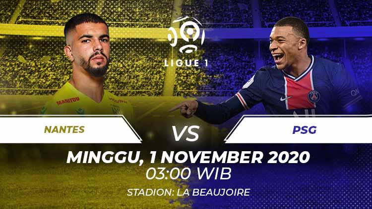 Berikut prediksi pertandingan pekan kesembilan Ligue 1 Prancis antara Nantes vs Paris Saint-Germain (PSG) pada Minggu (1/1/2020) dini hari WIB. - INDOSPORT