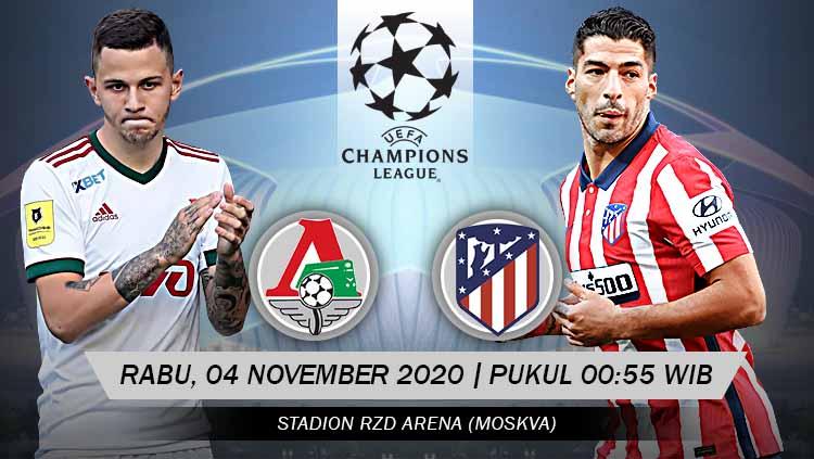 Prediksi Pertandingan Liga Champions: Lokomotiv Moscow vs Atletico Madrid