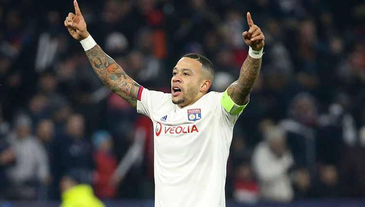 Memphis Depay, pemain Olympique Lyon.