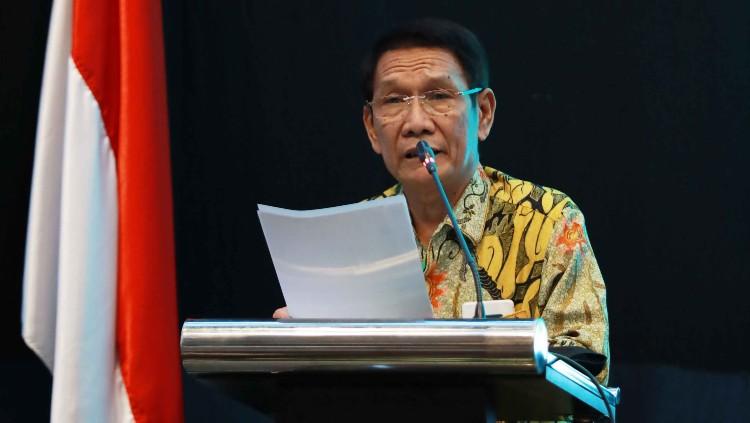 Ketua Badan Pemeriksa Keuangan periode 2019 - 2022, Agung Firman Sampurna maju sebagai calon tunggal Ketua Umum PBSI periode 2020 - 2024.