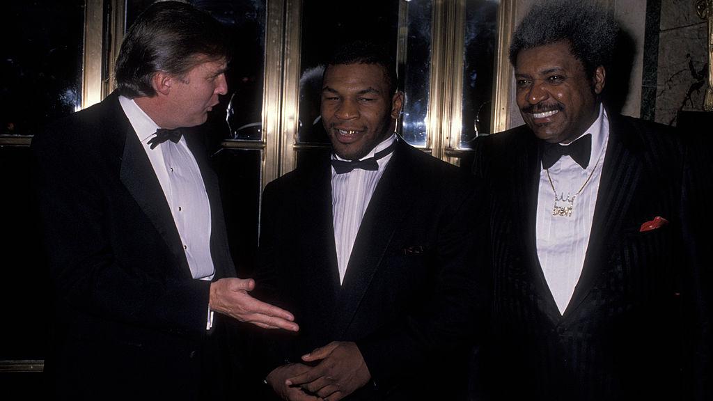 Donald trump, Mike Tyson, dan Don King