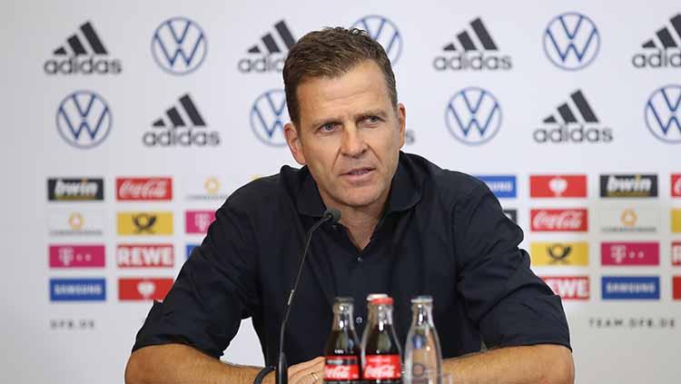 Oliver Bierhoff mundur dari DFB setelah Timnas Jerman tersingkir di Piala Dunia 2022. Foto:	Alex Grimm/Getty Images for DFB.