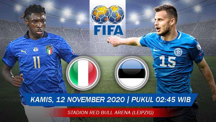 Pertandingan Italia vs Estonia (Uji Coba).