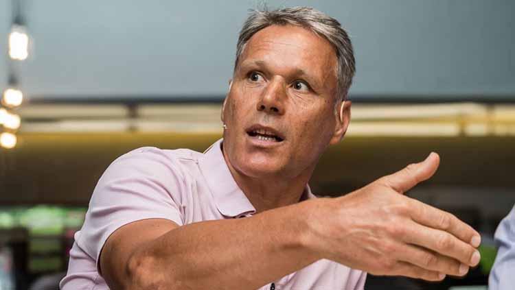 Marco van Basten, salah satu anggota trio Belanda AC Milan yang melegenda. Foto: VI Images via Getty Images.