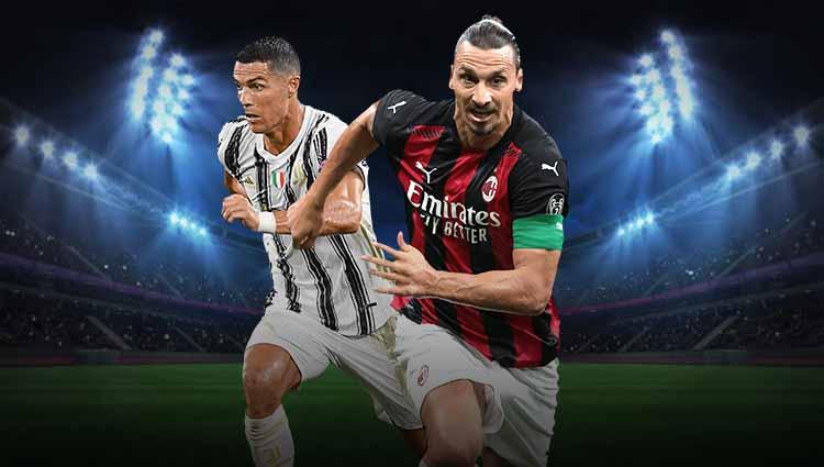Zlatan Ibrahimovic dan Cristiano Ronaldo bersaing ketat di daftar top skor Serie A Italia. Apakah ini bukti kompetisi itu memang ramah terhadap pemain gaek? - INDOSPORT