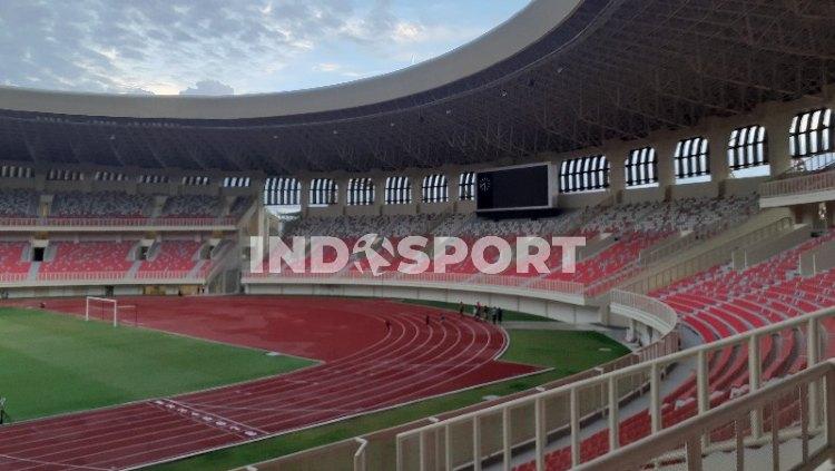 Stadion Lukas Enembe yang berada di Kampung Harapan, Sentani, Kabupaten Jayapura.