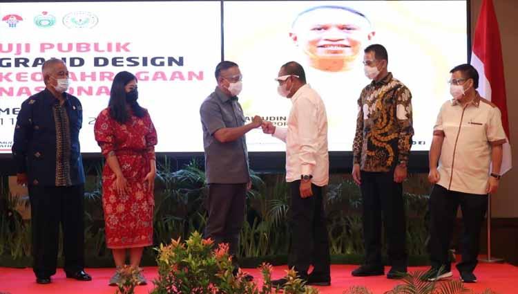 Pertemuan Menpora Zainudi Amali dengan Gubernur Sumut Edy Rahmayadi. Menpora pastikan PON 2024 digelar di Sumut-Aceh.