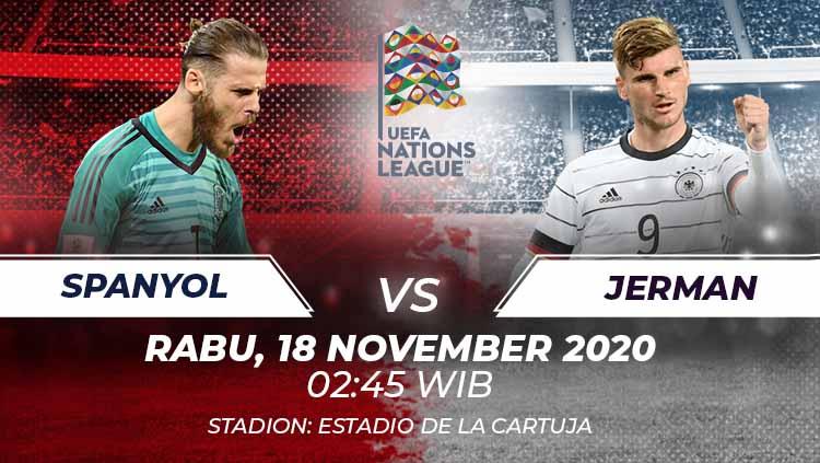 Berikut 5 duel kunci antarpemain yang bisa menentukan hasil akhir pertandingan Nations League antara Spanyol vs Jerman, Rabu (18/11/20) dini hari WIB.