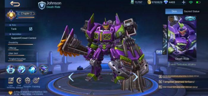 Johnson skin terbaru Copyright: Moonton