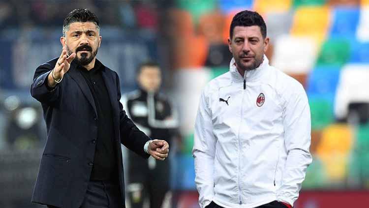 Laga Napoli vs AC Milan, Senin (23/11/20) akan jadi momen dua eks Rossoneri, Gennaro Gattuso dan Daniele Bonera, bereuni sebagai pelatih kubu yang berbeda. - INDOSPORT
