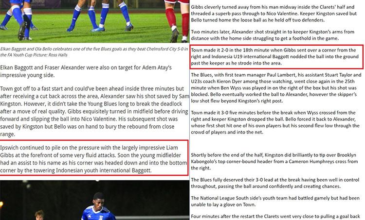 Elkan Baggott diulas media asing usai cetak gol, Timnas Indonesia U-19 dibawa-bawa. Copyright: Twtd.co.uk
