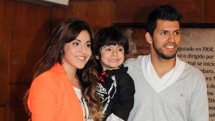 Giannina Maradona dengan Sergio Aguero.