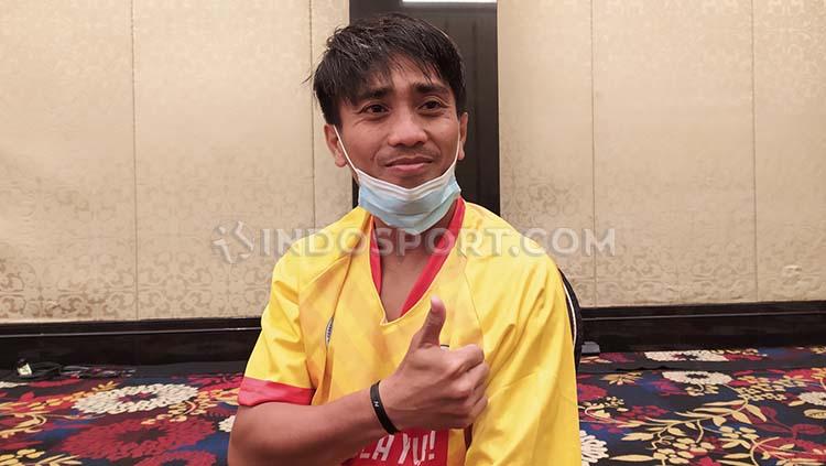 Gelandang Bali United, Taufiq ditemui di The Trans Luxury Hotel, Kota Bandung, Sabtu, (28/11/20). - INDOSPORT