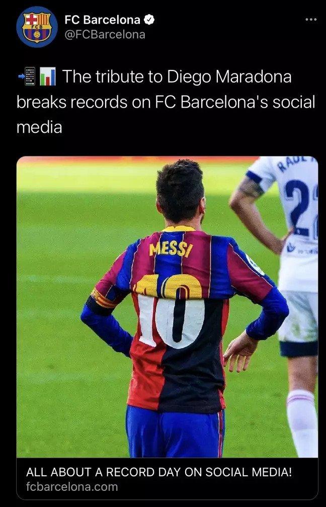 Pesan Barcelona di Twitter yang dihapus Copyright: Sportbible