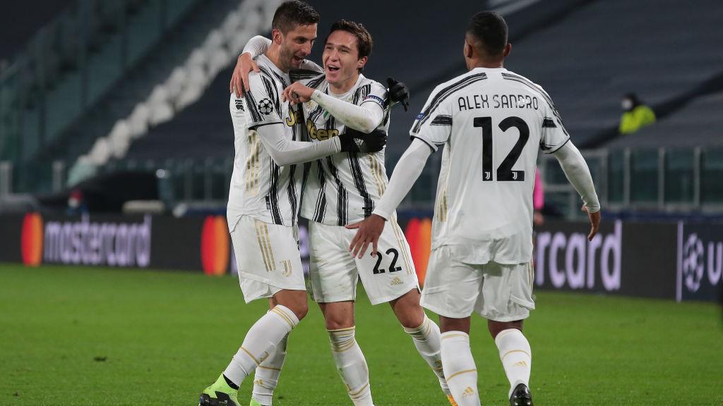 Federico Chiesa merayakan golnya dalam laga Juventus vs Dynamo Kiev - INDOSPORT