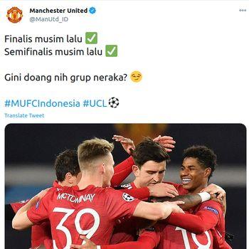 Cuitan akun Twitter Manchester United Indonesia. Copyright: Twitter @@ManUtd_ID