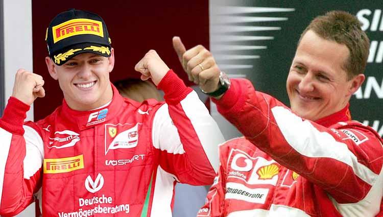 Mick Schumacher dan Michael Schumacher. - INDOSPORT