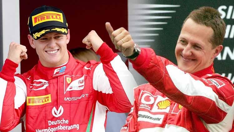 Mick Schumacher dan Michael Schumacher. - INDOSPORT