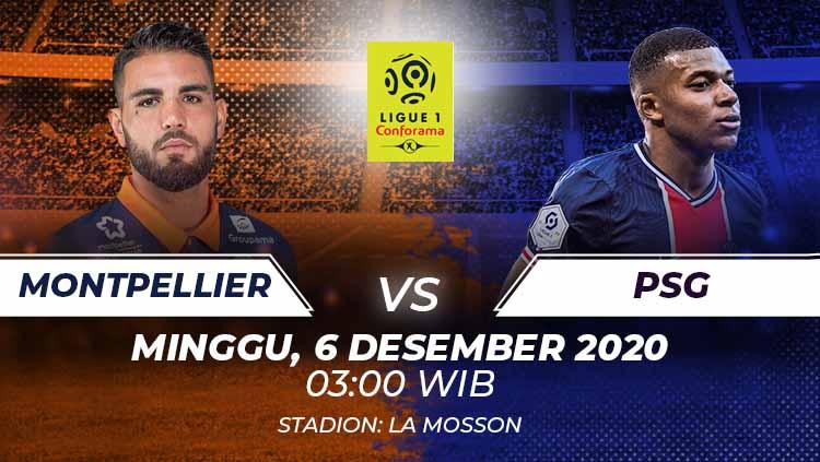 Link Live Streaming Ligue 1 Prancis antara Montpellier vs PSG. - INDOSPORT