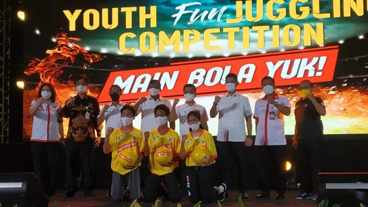 Kemenpora dan PSSI menggelar kompetisi juggling.