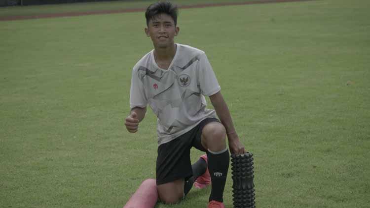 Pemain muda PSS Sleman dan Timnas Indonesia U-16, Jovan Adestya. - INDOSPORT