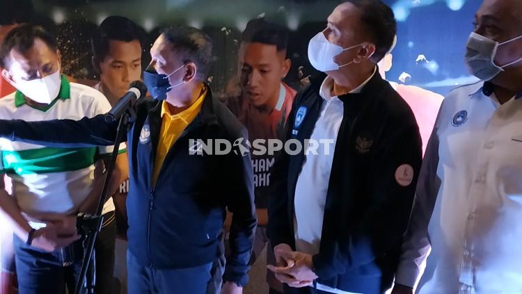 Menpora Zainuddin Amali dan Ketua Umum PSSI Mochamad Iriawan hadir dalam acara Youth Fun Juggling Competition.