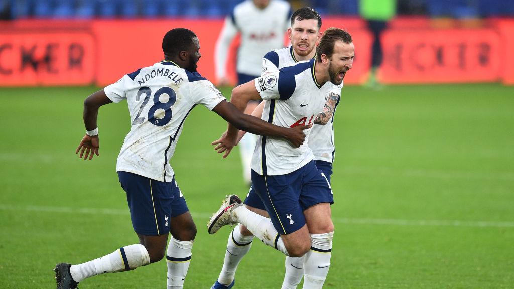 Harry Kane selebrasi usai cetak gol. - INDOSPORT