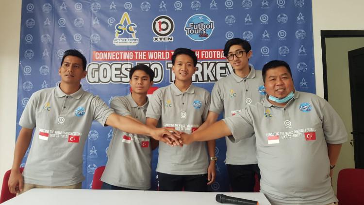 Muhammad Yoan Saputra Arifin, Emir Eranoto Dipasena dan Aryandra Senna, Tiga pemain muda yang akan bergabung bersama klub asal Turki Antalya Halspor.