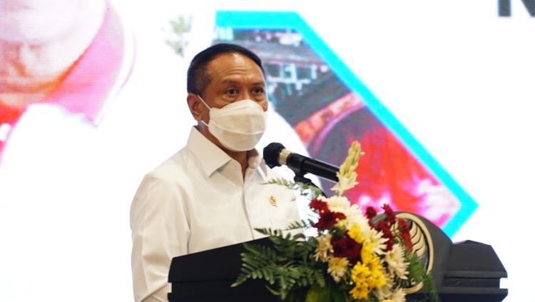 Menpora Zainudin Amali menyambut Keppres tentang pencalonan Indonesia sebagai tuan rumah Olimpiade 2032.