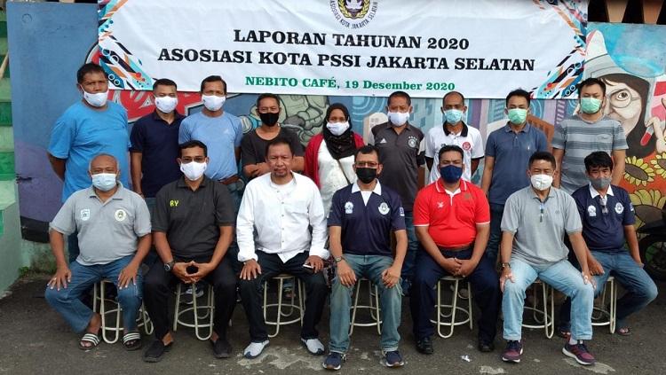 Askot PSSI Jakarta Selatan menggelar rapat tahunan 2020, Sabtu (19/12/20).