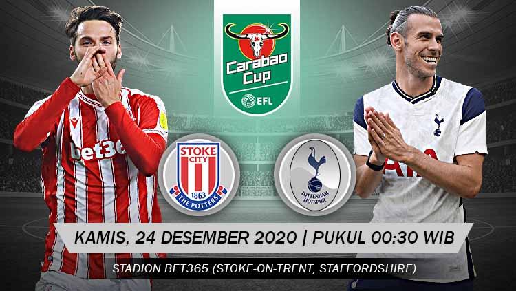 Link Live Streaming Carabao Cup: Stoke City vs Tottenham Hotspur.