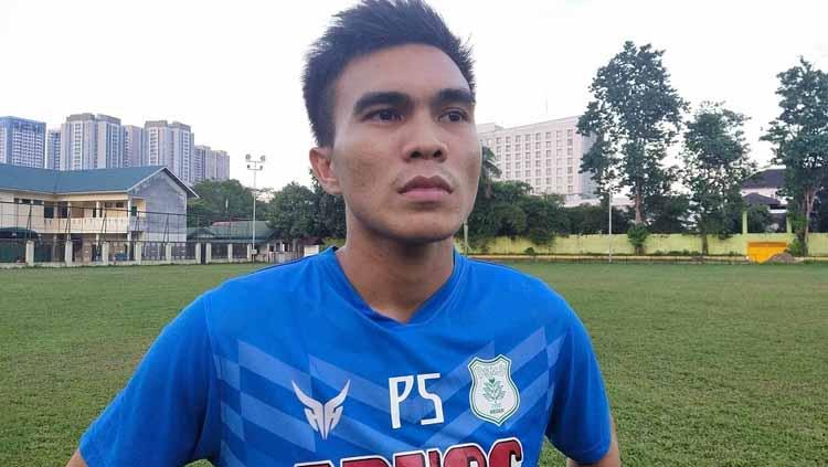Paulo Sitanggang saat berlatih bersama PSMS Medan.