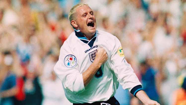 Paul Gascoigne, salah satu pemain Timnas Inggris di Euro 1996. - INDOSPORT