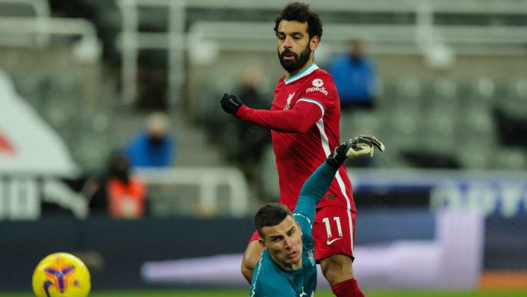 Peluang Mohamed Salah di laga Newcastle United vs Liverpool.