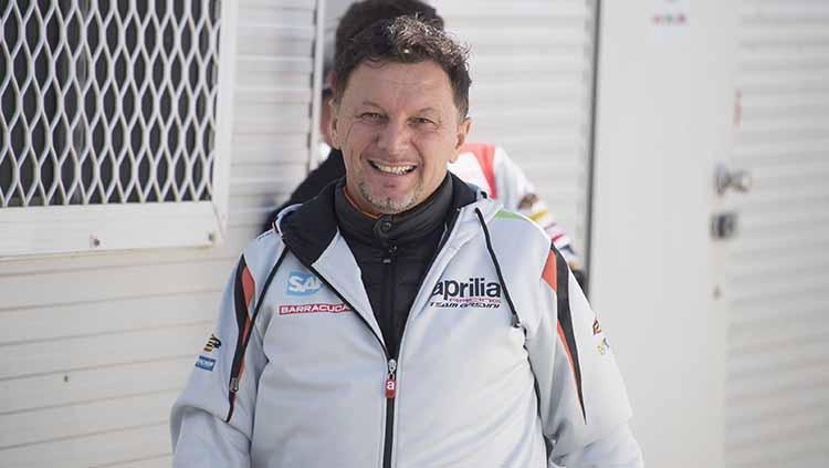 Manajer Aspar Racing Team Gresini, Fausto Gresini. - INDOSPORT