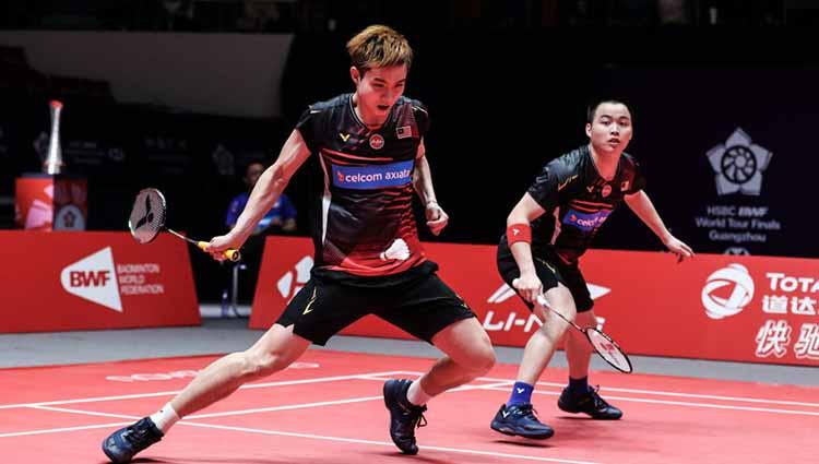 Pasangan Malaysia, Aaron Chia/Soh Wooi Yik, gagal memenangkan pertandingan melawan Liang Wei Keng/Wang Chang dalam partai final India Open 2023. - INDOSPORT