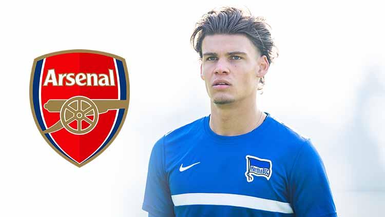 Omar Rekik, pemain Hertha Berlin yang merapat ke Arsenal.
