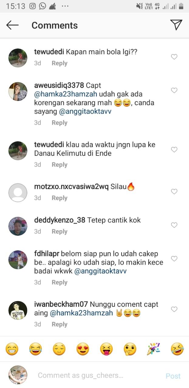 Komentar netizen dari postingan Anggita Oktaviani Copyright: Instagram