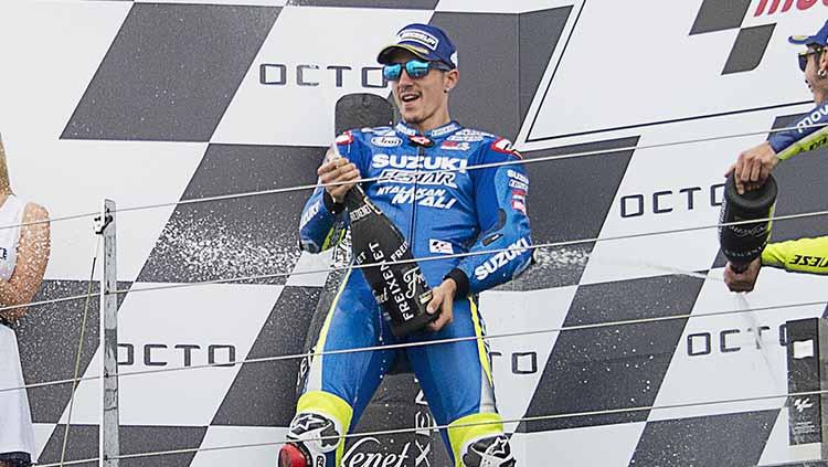 Pembalap Team Suzuki MotoGP asal Spanyol, Maverick Vinales. Copyright: Mirco Lazzari gp/Getty Images