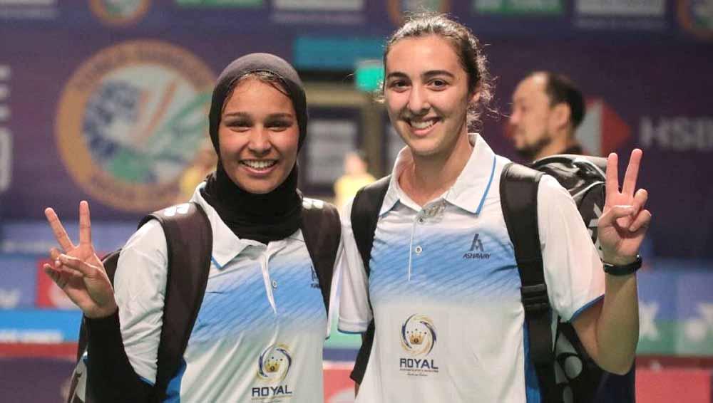 Pasangan ganda putri Mesir, Doha Hany/Hadia Hosny sudah harus menjadi korban skor Afrika meskipun baru bermain di babak pertama Yonex Thailand Open 2021. - INDOSPORT
