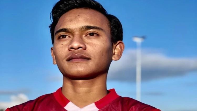 Pemain Garuda Select, Ridho Syuhada baru saja mencetak gol dalam laga debutnya bersama PSIS Semarang di Liga 1 2022/23. - INDOSPORT