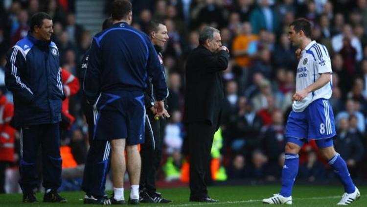 Frank Lampard dan Avram Grant saat bekerja sama di Chelsea.