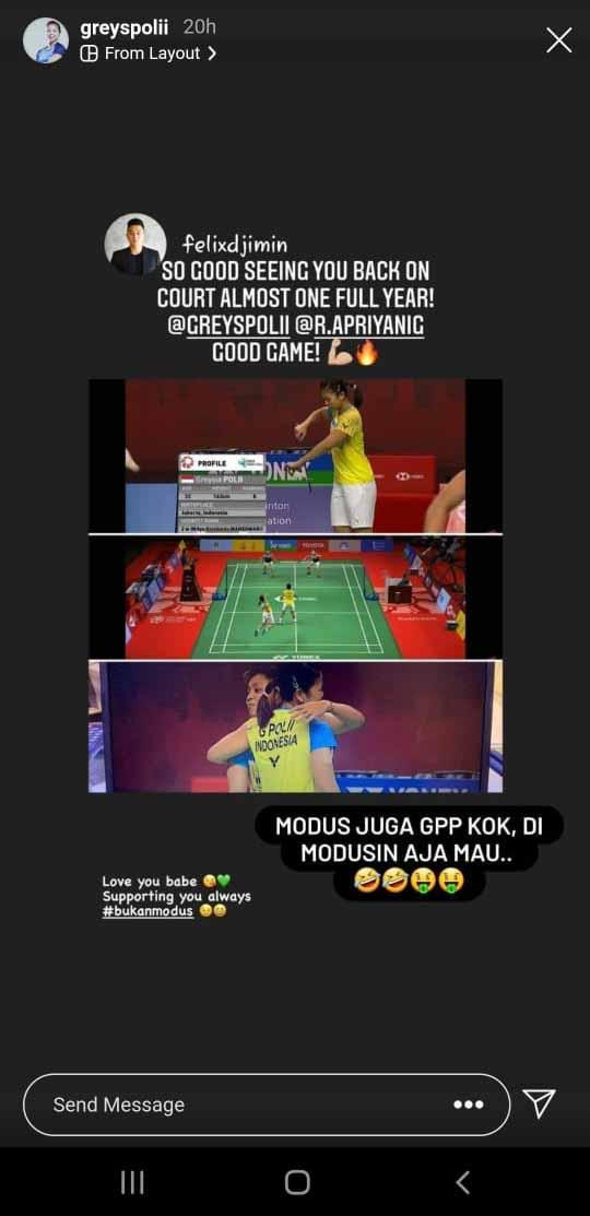 Menang di Thailand Open, Greysia Polii Pasrah
