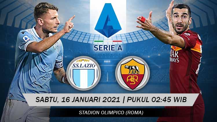 Pertandingan Lazio vs AS Roma (Serie A).